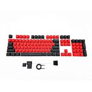 TS Keycap 87/104 Key Doubleshot Red-Black PBT Backlit Keycap Caps for Cherry MX Gaming Mechanical Keyboard (87 Keys)