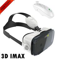 TSANGLIGHT 3D VR Headset Glasses Box, Virtual Reality Goggle w/Remote for 3D Movie Game Video for Adult & Kid, Compatible for iPhone X XS 8 7 6 + Samsung Galaxy S9 S8 S7 S6 Edge iOS Android C