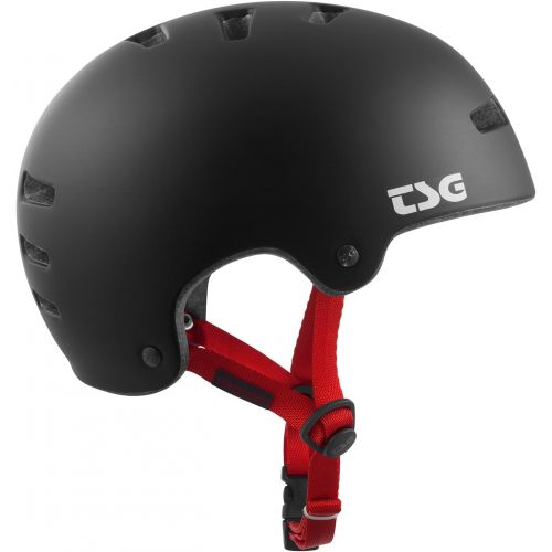  TSG Superlight Bike & Skate Helmet in Satin Black w/Snug Fit for Cycling, Skateboarding, Rollerblading, Roller Derby, E-Boarding, E-Skating, Longboarding, Vert, Park, Urban EPS, Sw