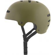 TSG Evolution Skate & Bike Helmet in Satin Olive w/Snug Fit & Triple Cert. for Skateboarding, Cycling, MTB, Park Skating, Roller Derby, and Scooter
