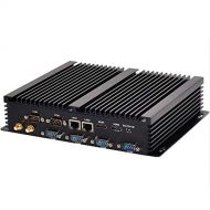 TSOON Dual Gigabit Ethernet 6 RS232 Dual HDMI Industrial Barebone Mini PC with Intel Celeron 2955u Processor (Barebone NO RAM NO SSD, Intel Celeron 2955U)