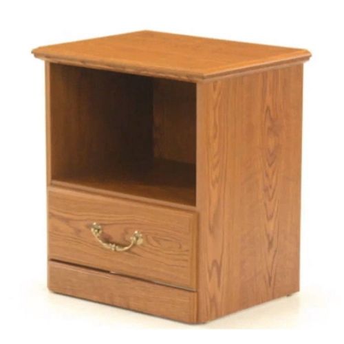  Nightstand For Bedroom Small Nightstand With 1-Drawer And Shelf Oak Nightstand With Safety Stop And Metal Runners And E- Book By TSR