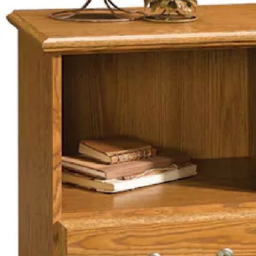  Nightstand For Bedroom Small Nightstand With 1-Drawer And Shelf Oak Nightstand With Safety Stop And Metal Runners And E- Book By TSR