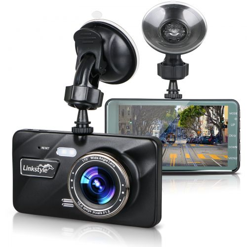  Dash Camera for Cars,TSV 4 Dash Cam FHD 1080P Car Vehicle Dashboard DVR Camera Video Recorder with Micro SD Card Slot ,Black