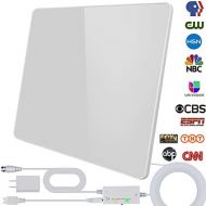 [아마존 핫딜] [아마존핫딜]TS-ant [2019 Newest] HDTV Antenna,Indoor Digital HDTV Antenna Amplified Support 4K 1080P VHF UHF & Older TVs Digital Antenna with Amplifier Signal Booster,17ft Coax Cable/USB Power Adapte