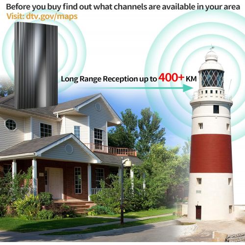  TS-ant 2022 Amplified HD TV Antenna up 400 Miles Range (M)