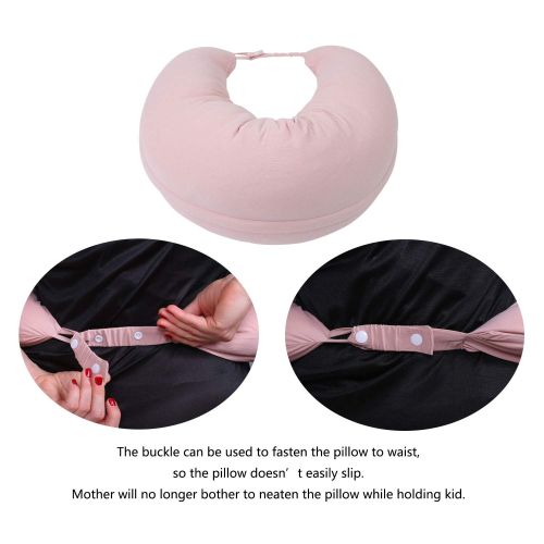  TT TABTOP SMARTER TabTop Breastfeeding Pillow with Buckel to Waist, Nursing Pillow and Kids Sleeping Mattress Two in One Pink Color Feeding Pillow