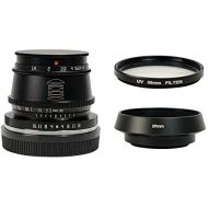 TTArtisan 35mm F1.4 APS-C Format Large Aperture Manual Focus Fixed Lens for Canon EOS M Mount Cameras Black