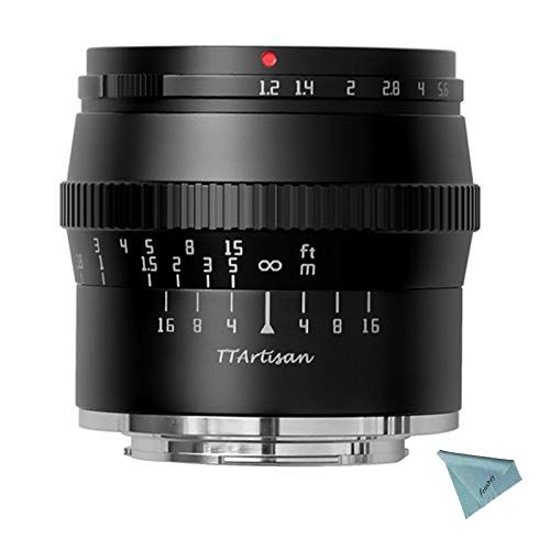  TTArtisan 50mm F1.2 APS-C Manual Focus Lens for Panasonic, Olympus Micro M4/3 Mirrorless Cameras
