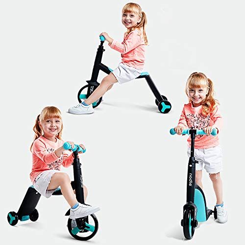  TTCHIC Three-in-one Baby Walker Balance Bike for Children 2-6 Ages Childrens Scooter with Three Modes