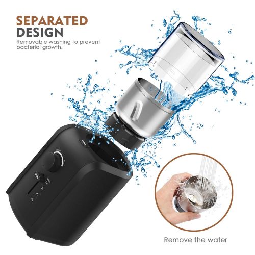  TTLIFE Kaffeemuehle Elektrisch 70g Fassungsvermoegen 5 Stufen-Mahlgrad, 2-12 Tassen Edelstahlmesser Coffee Grinder 200W fuer Kaffeebohnen Nuesse Gewuerze Getreide (schwarz)