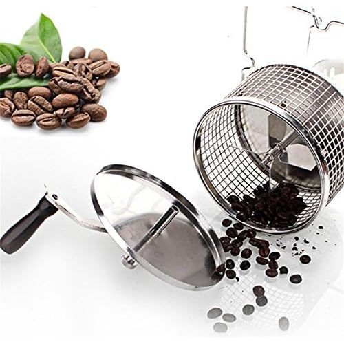  TTLIFE Coffee Roaster 304 Hand Edelstahl Hand Kaffeeroester Mit Brenner 300G Kaffeebohne Kapazitat