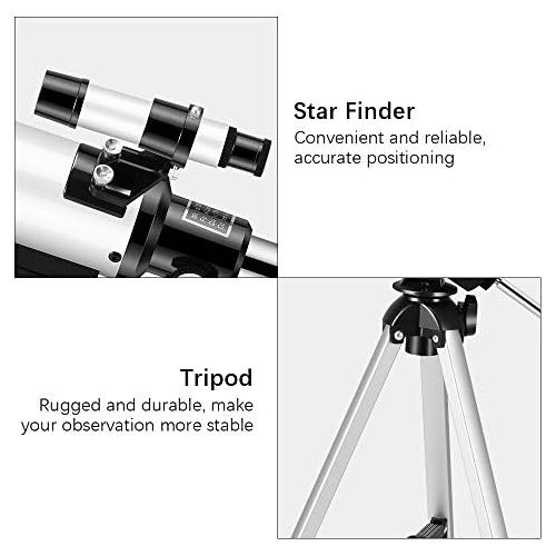  [아마존베스트]TTLIFE Telescopic Luxury Package for Children Observation Beginners 150 x 70 mm HD Portable Telescope Telescope for Astronomy Adults Moon City Landscape Wildlife with Adjustable Tr