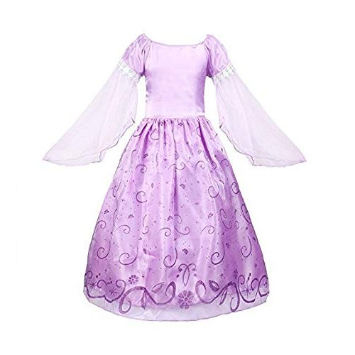  TTMOW Girls Costume Dress Up Mesh Drawstring Princess Dresses with Accessories