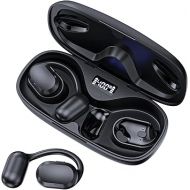 Open Ear Headphones, Open Ear Earbuds, IPX7 Waterproof, Bluetooth 5.3 True Wireless Sports Over Ear Earbuds with Earhooks, Built-in Mic, Crystal-Clear Calls for Running Workout Cycling Driving
