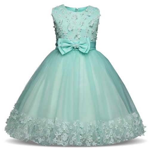  TTYAOVO Girls Lace Applique Dress Birthday Wedding Party Princess Prom Dresses