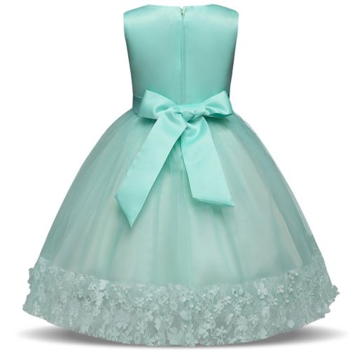  TTYAOVO Girls Lace Applique Dress Birthday Wedding Party Princess Prom Dresses