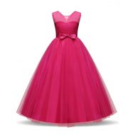 TTYAOVO Girls Pageant Ball Gowns Kids Chiffon Embroidered Wedding Party Dress