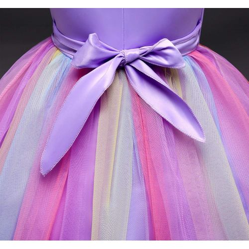  TTYAOVO Baby Girls Unicorn Costume Halloween Birthday Party Princess Dress