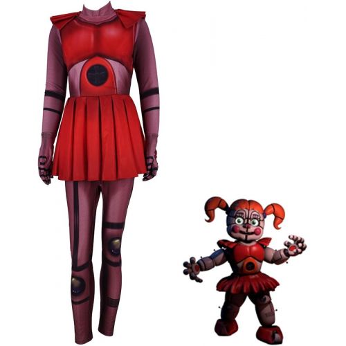  할로윈 용품TUANJIE Circus Baby Costumes Five Nights at Freddys Sister Cosplay Costume Halloween Costume for Womens Girls