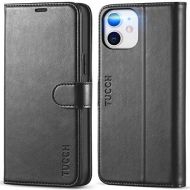 [아마존베스트]TUCCH Wallet Case for iPhone 12 Pro/iPhone 12 5G, RFID Blocking Card Slot Stand [Shockproof TPU Interior Case] PU Leather Magnetic Protect Flip Cover Compatible with iPhone 12/12 P