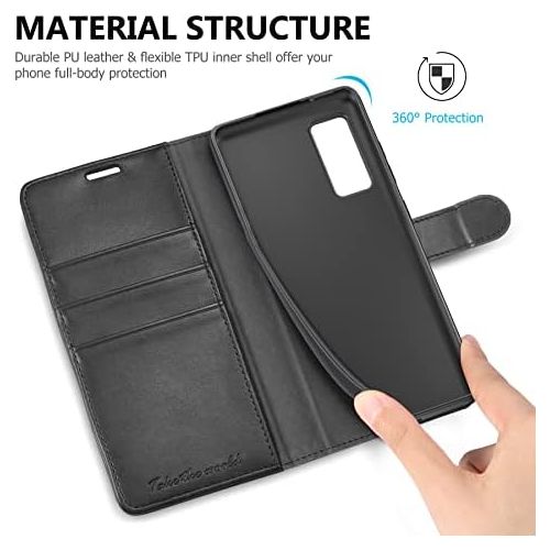  [아마존베스트]TUCCH Galaxy S20 FE Wallet Case with [TPU Shockproof Interior Case] Folio Kickstand [RFID Blocking] Card Slot, Magnetic PU Leather Protect Folio Cover Compatible with Galaxy S20 FE