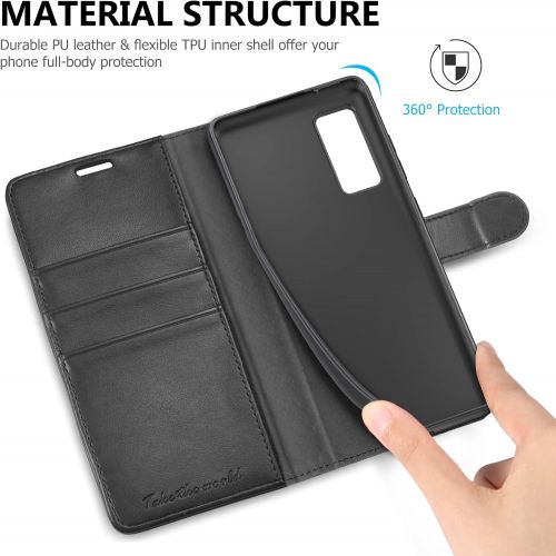  [아마존베스트]TUCCH Galaxy S20 FE Wallet Case with [TPU Shockproof Interior Case] Folio Kickstand [RFID Blocking] Card Slot, Magnetic PU Leather Protect Folio Cover Compatible with Galaxy S20 FE