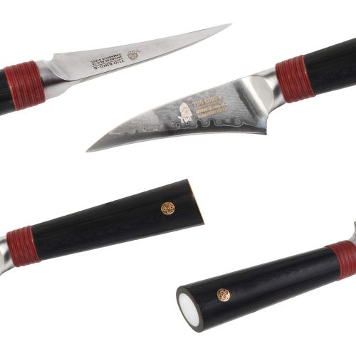  [아마존 핫딜] [아마존핫딜]TUO Birds Beak Paring Tourne Knife 2.5 inch (Birds Beak Peeling Knife or Parer) - Damascus Kitchen Knives - Japanese AUS-10 HC Stainless Steel Cutting Core Blade - G10 Handle - Rin