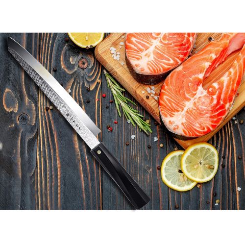  [아마존 핫딜] [아마존핫딜]TUO Sashimi Sushi Yanagiba Knife - Japanese Kitchen Knife 8.25 with AUS-8 Stainless Super Steel - Full Tang Slicing Fish Knife Single-bevel (Tanto) Including Gift Box - Vesper Seri