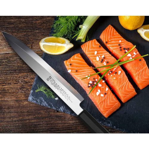  [아마존 핫딜] TUO Sashimi Sushi Yanagiba Knife - Japanese Kitchen Knife 8.25 with High Carbon Stainless Steel Sharp Blade - Slicing Carving Knife Right Handed Single-bevel - Meteor Series