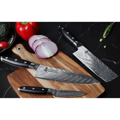  [아마존 핫딜] TUO Kiritsuke Chef Knife - Vegetable Cleaver Kitchen Knife 8-inch HighCarbonStainlessSteel- Japanese Knives with G10 Full Tang Handle - Black Hawk-S Knives Including Gift Box