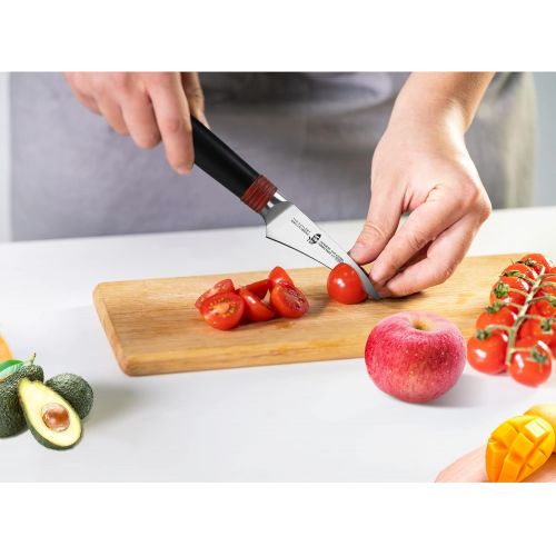  TUO Paring Knife 2.5 inch Bird Beak Peeling Knife Fruit Knife Vegetable Peeler Small Kitchen Knife, AUS-8 Stainless Steel with Ergonomic Pakkawood Handle, Gift Box Ring Lite Series