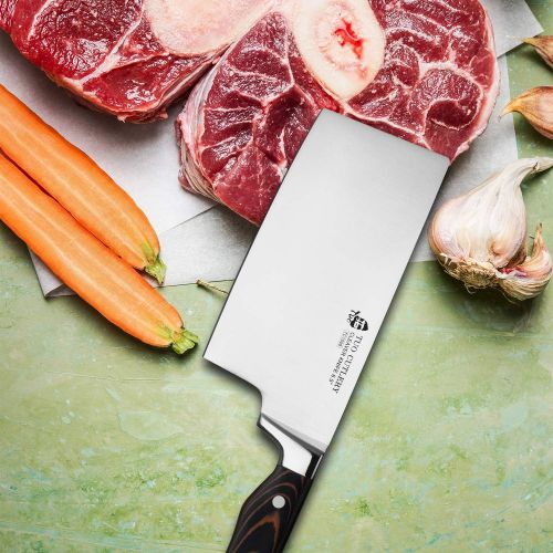  [아마존베스트]TUO Cleaver Knife - 6.5 inch Vegetable Meat Cleaver Knife - German Stainless Steel Cutlery - G10 Ergonomic Handle - Legacy Series