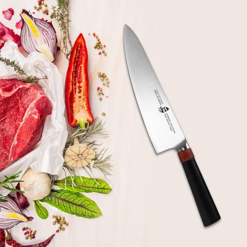  TUO Chef Knife 8 inch Kitchen Knife Cooking Knife Chefs Knife Pro Japanese Gyuto Knife for Vegetable Fruit and Meat, AUS 8 High Carbon Stainless Steel with Ergonomic Handle Gift Bo