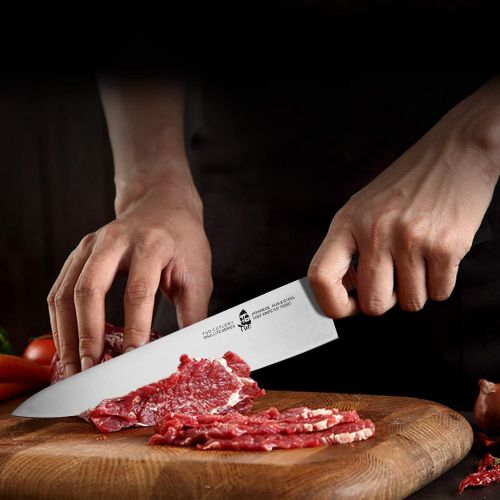  TUO Chef Knife 8 inch Kitchen Knife Cooking Knife Chefs Knife Pro Japanese Gyuto Knife for Vegetable Fruit and Meat, AUS 8 High Carbon Stainless Steel with Ergonomic Handle Gift Bo