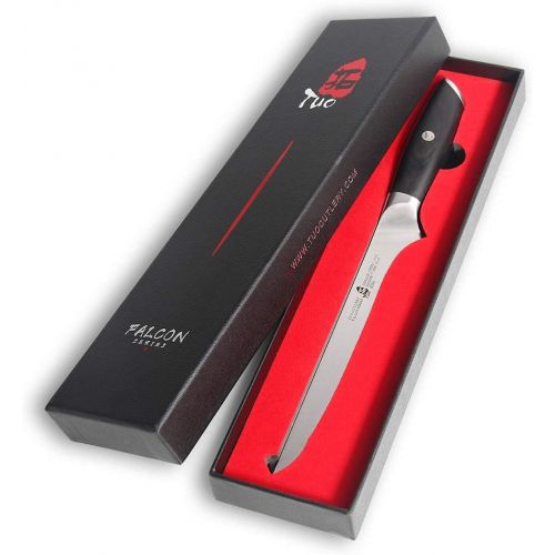  TUO Paring Knife 2.75 inch & Boning Knife 7 inch Kitchen Knives Cheese Knife, Fish Fillet Knife for Kitchen German HC Steel with Pakkawood Handle Falcon Series Gift Box Inclu