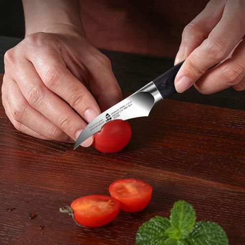  TUO Paring Knife 2.75 inch & Boning Knife 7 inch Kitchen Knives Cheese Knife, Fish Fillet Knife for Kitchen German HC Steel with Pakkawood Handle Falcon Series Gift Box Inclu