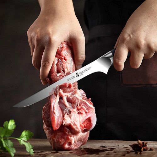  TUO 2.75 inch Peeling Knife & 7 inch Boning Knife & 8.5 inch Kiritsuke Knife, Vegetable Meat Kitchen Cooking Knife German HC Steel with Pakkawood Handle FALCON SERIES Gift Box