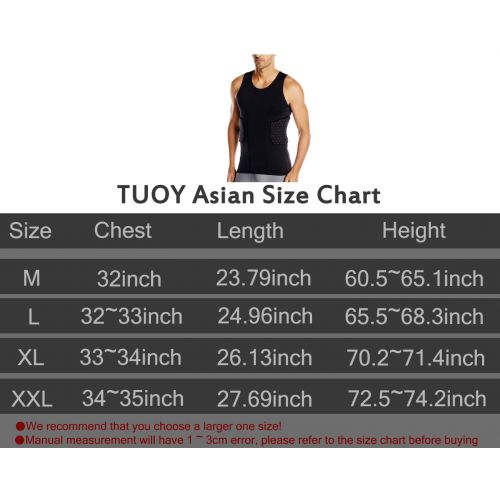  TUOY Men’s Sleeveless Shirt Padded Compression Protective Vest Rib Protector Padded Shirt Tank Tops for Football Basketball Hockey Cycling (Black)