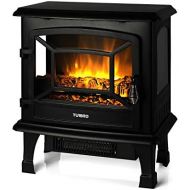 TURBRO Suburbs TS20 Electric Fireplace Heater, Freestanding Fireplace Stove with Realistic Dancing Flame Effect - CSA Certified - Overheating Safety Protection - Easy to Assemble -