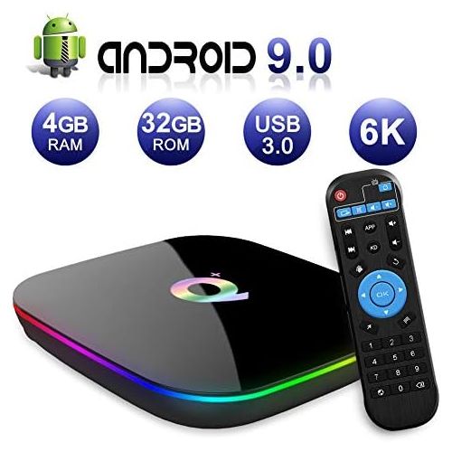  [아마존베스트]-Service-Informationen Android TV Box 9.0, 2019 Latest Android Box 4GB RAM 32GB ROM H6 Quad Core Cortex-A53 Smart TV Box, Support 6K 3D Resolution 2.4GHz WiFi Ethernet USB 3.0 Media Player