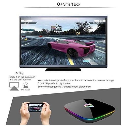  [아마존베스트]-Service-Informationen Android TV Box 9.0, 2019 Latest Android Box 4GB RAM 32GB ROM H6 Quad Core Cortex-A53 Smart TV Box, Support 6K 3D Resolution 2.4GHz WiFi Ethernet USB 3.0 Media Player