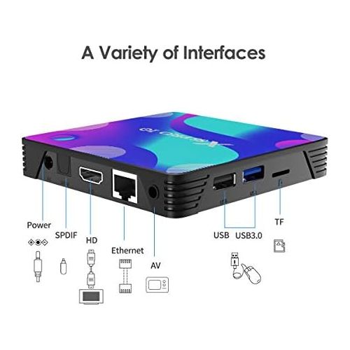  [아마존베스트]-Service-Informationen Android 10.0 TV Box, TUREWELL 4GB RAM 32GB ROM RK3318 Quad-Core 64bit Cortex-A53 Support 2.4/5.0GHz Dual Band WiFi BT4.0 3D 4K 1080P H.265 10/100M Ethernet HDMI2.0 Smart TV Box