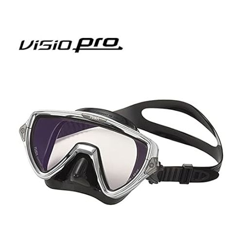  TUSA M-110 Visio Uno Pro Scuba Diving Mask, Chrome