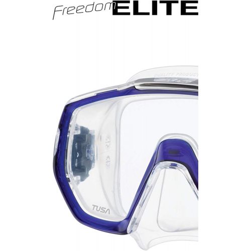  TUSA Tusa Freedom Elite Scuba Mask, M-1003 -Light Blue