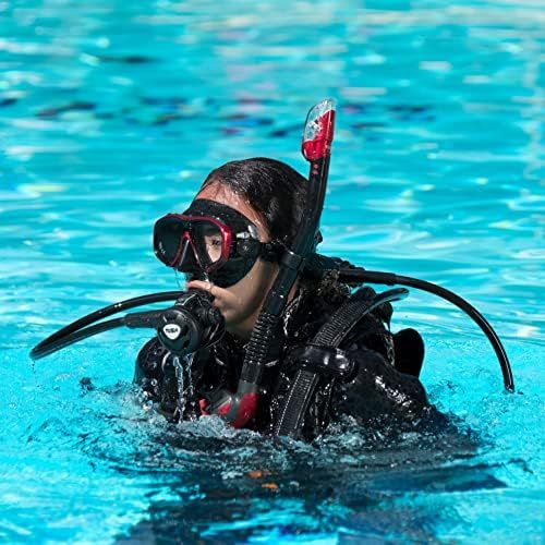  Tusa M-212 Ceos Clear Skirt Scuba Diving Mask - Cobalt Blue