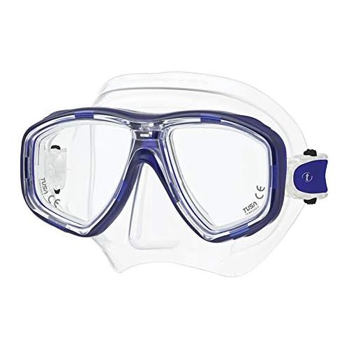  Marke: TUSA Tusa M-212 Ceos Clear Skirt Scuba Diving Mask - Cobalt Blue