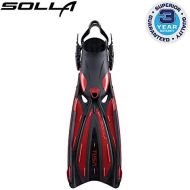 Tusa SF-22 Solla Open Heel Scuba Diving Fins - Metallic Dark Red - Medium