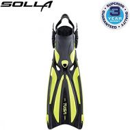 Tusa SF-22 Solla Open Heel Scuba Diving Fins - Yellow - Small