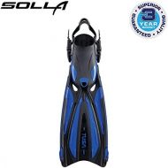 Tusa SF-22 Solla Open Heel Scuba Diving Fins - Cobalt Blue - Medium